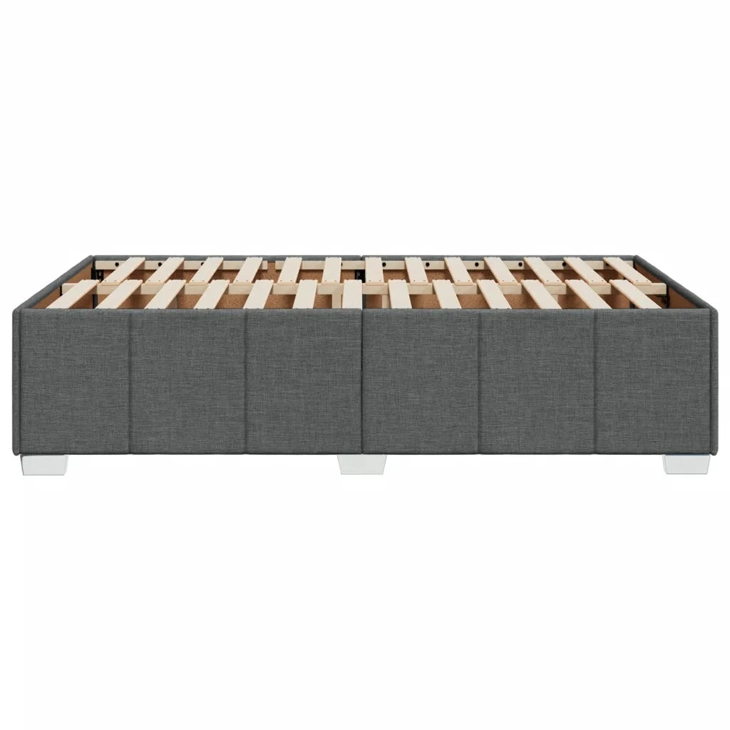 Letto matrimoniale | Letto per adulti | Giroletto senza Materasso Grigio Scuro 120x200 cm Tessuto