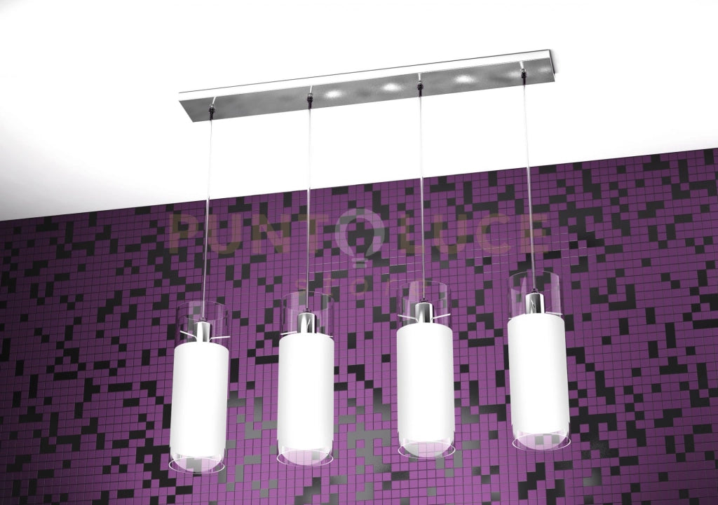 CILINDER SOSPENSIONE 4 LUCI 1078-S4