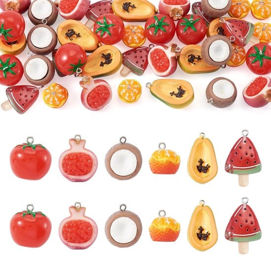 42 pezzi di appigli per frutta per creare accessori di moda