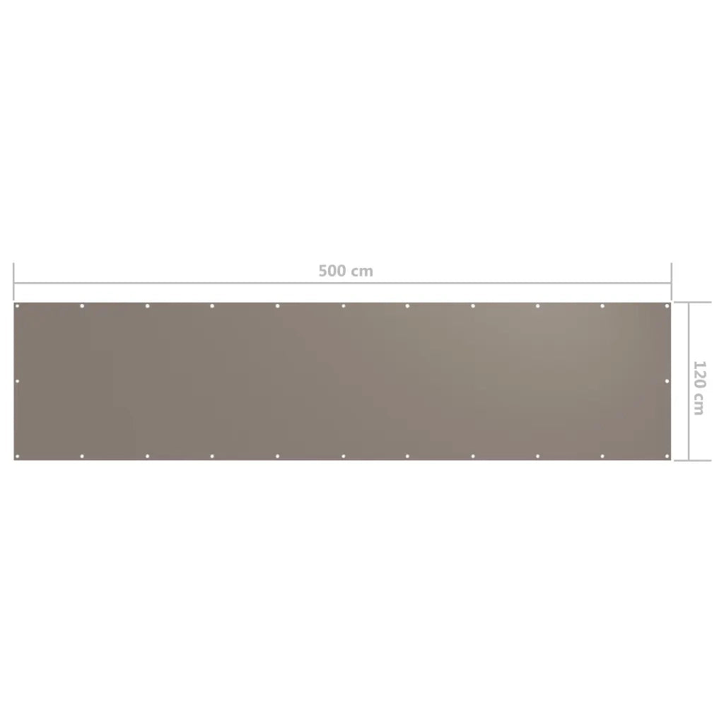 Paravento da Balcone Talpa 120x500 cm Tessuto Oxford 134994