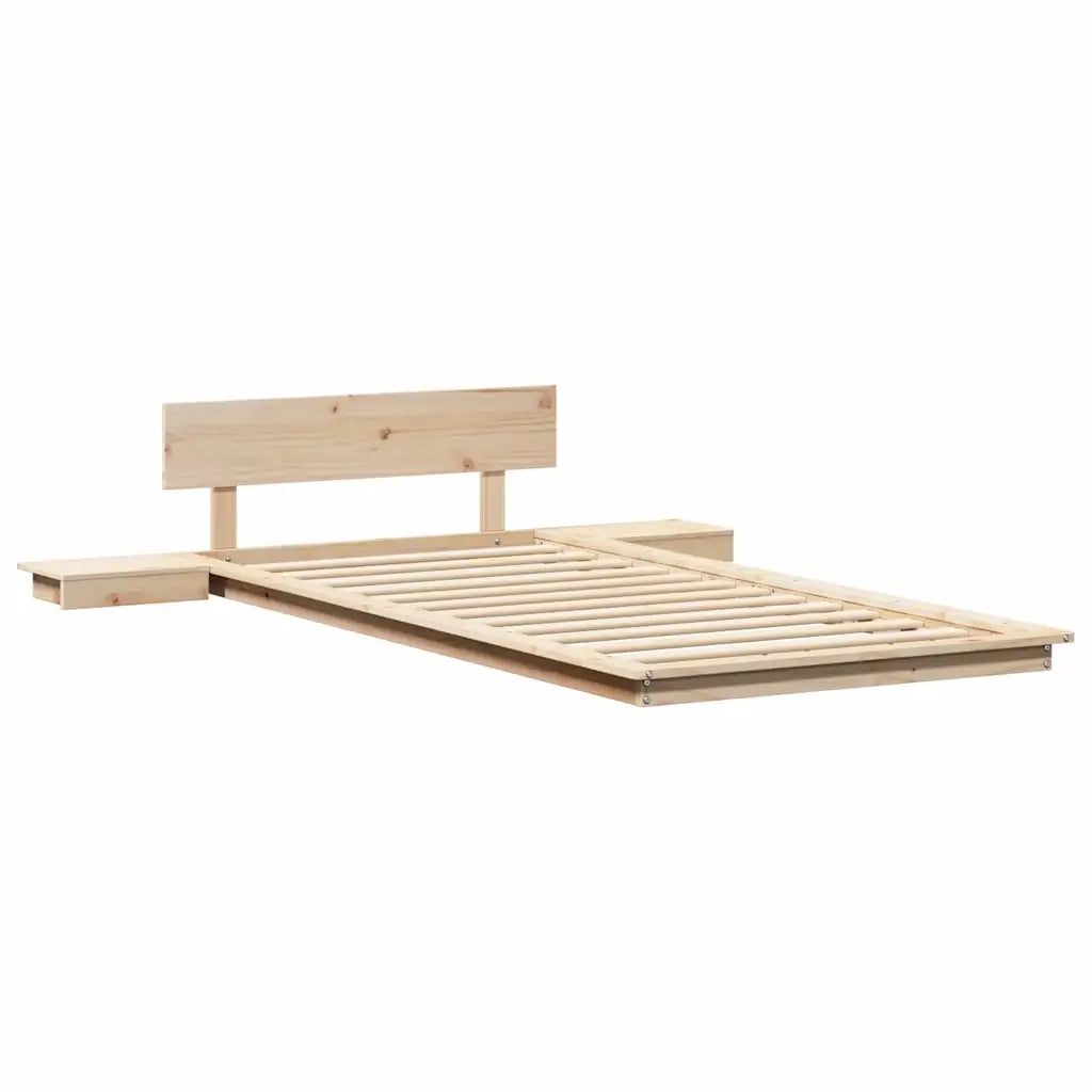 Struttura del letto-Giroletto Marrone 80 x 200 cm legno 310401