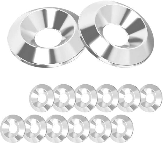 Raccordi di chiusura in acciaio inossidabile 20 pezzi M6 x 18 mm per viti sommerse - Dischi decorativi