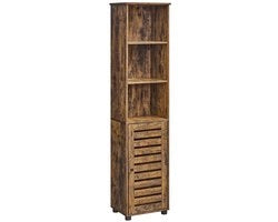 Cassa alta in legno di abete, alta 167 cm, larga 40 cm, profonda 30 cm - Organizza il tuo spazio - Costruzione robusta - Montaggio semplice