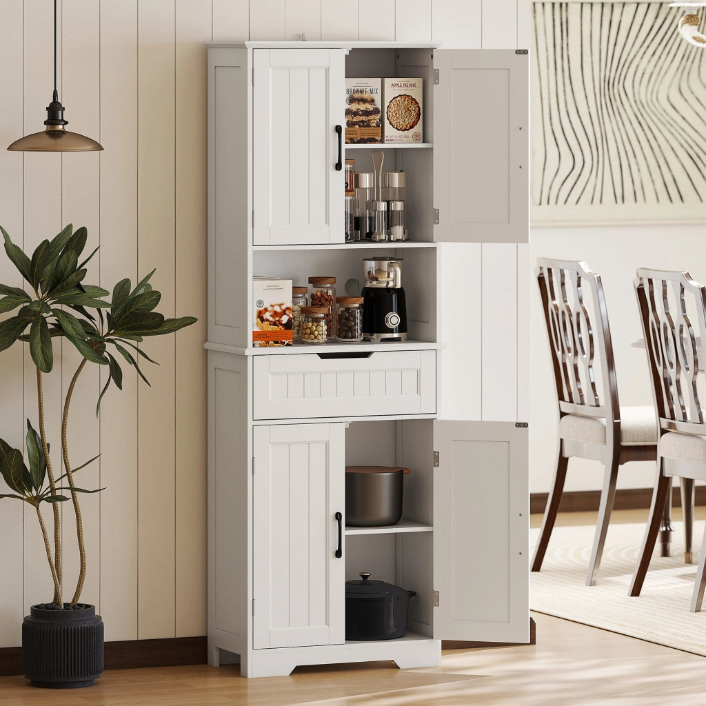 Credenza Cucina con Armadietti e Cassetto ¨C Minimal ¨C Bianco