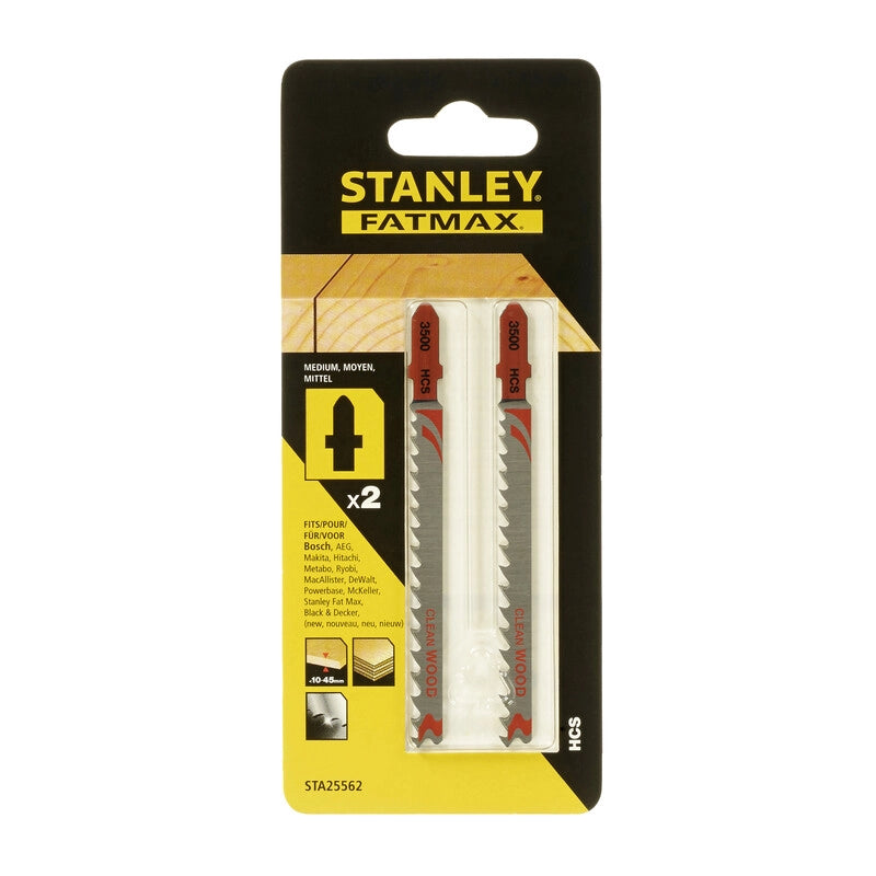 STANLEY STA25562 2 LAME LEGNO T/MEDIO ATT. T