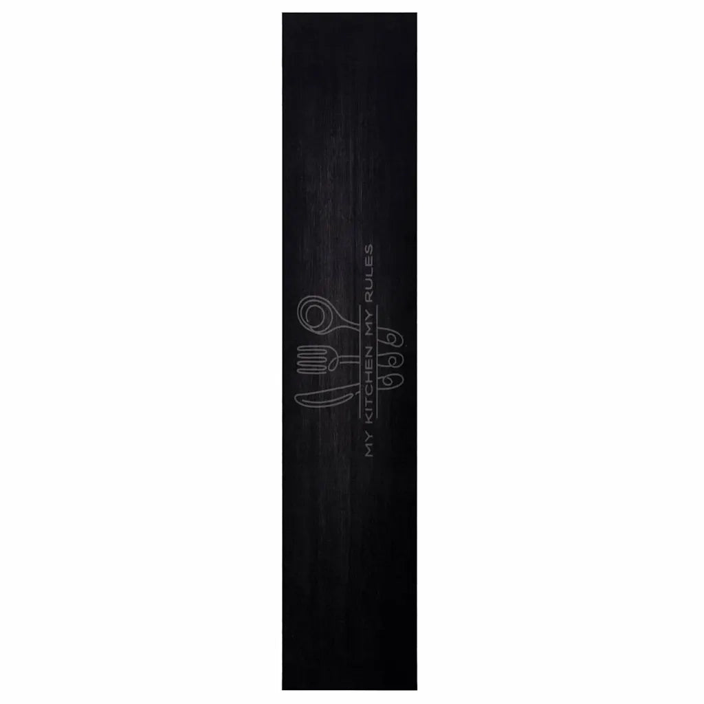 Tappeto da Cucina Nero 300 x 60 cm Velluto 42013430