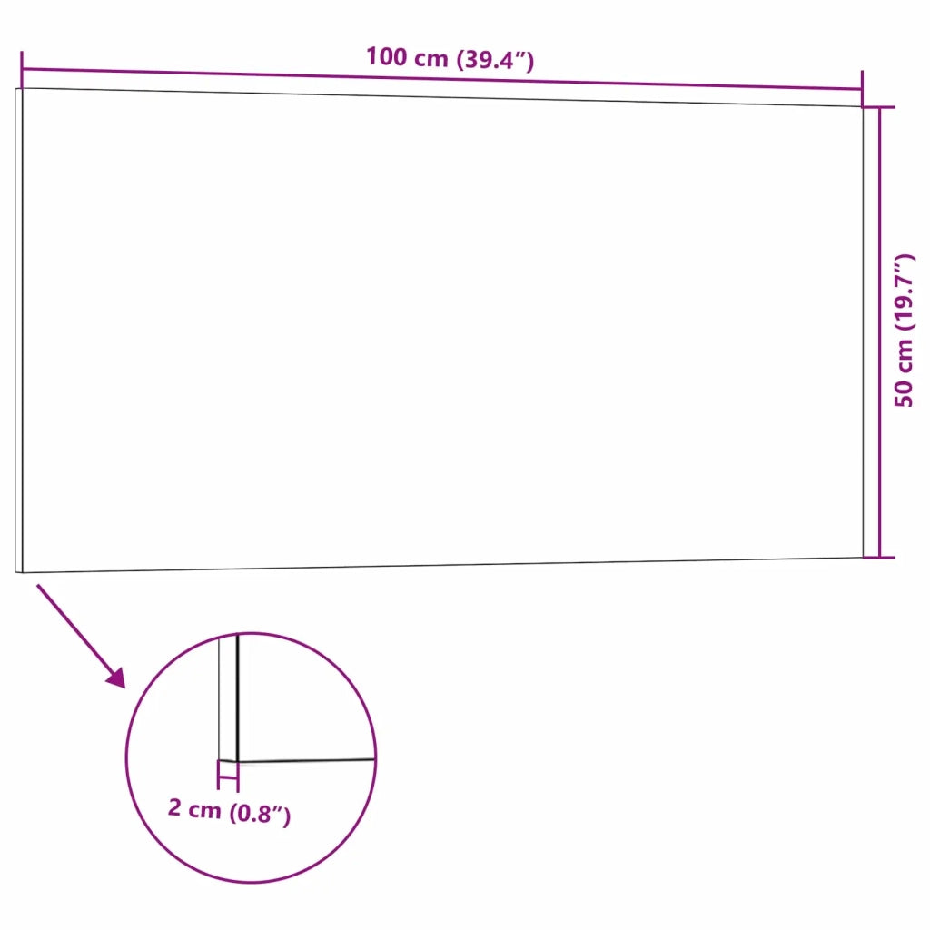 Pannelli da parete 10 pz Marrone e Grigio 100 x 50 cm CFW7654335