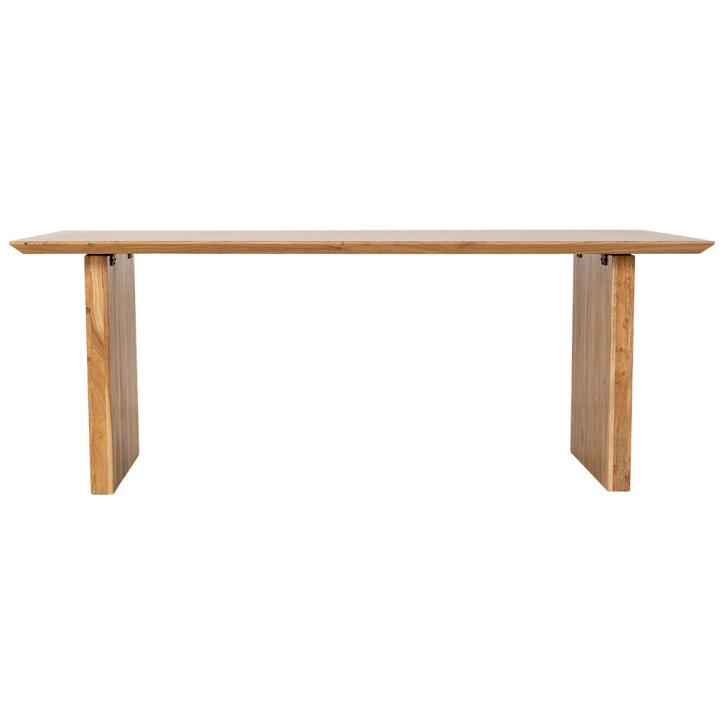 Tavolo da pranzo in legno marrone 200x100x76h cm