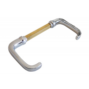 MANIGLIA OTTONE CROMATO CHROMED BRASS HANDLE