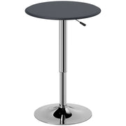 Tavolino da Bar Rotondo Girevole e Regolabile in Altezza (67-93cm)
