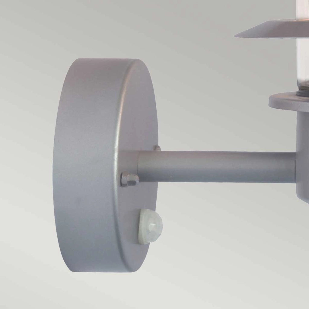 Applique esterna PIR argento E27 60W Helsingor Elstead