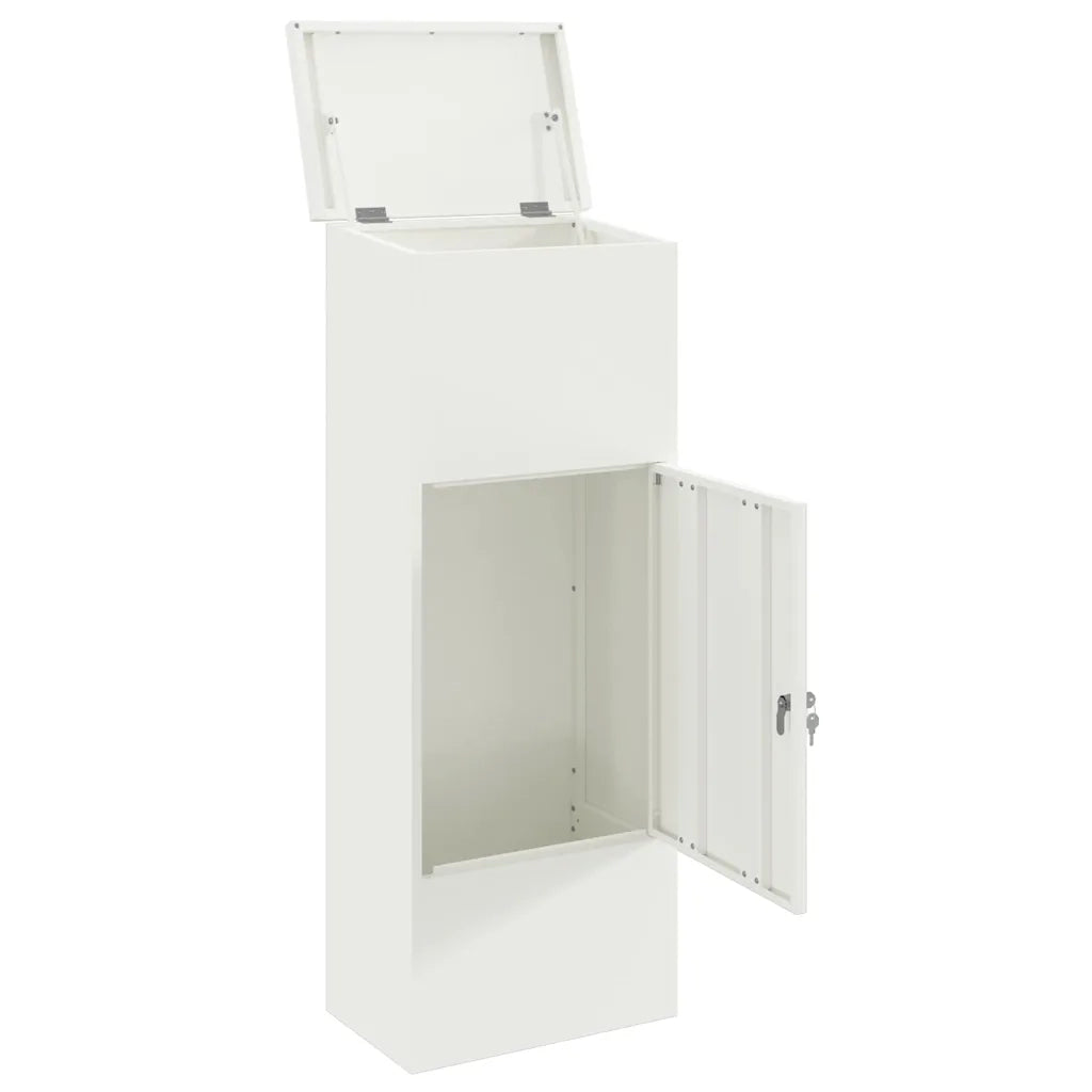 Cassetta per pacchi Bianco 44,5 x 29 x 110,5 cm Acciaio