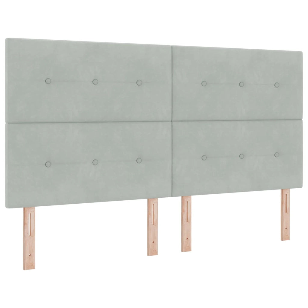 Letto con contenitore LED e materasso Grigio Chiaro 3460266