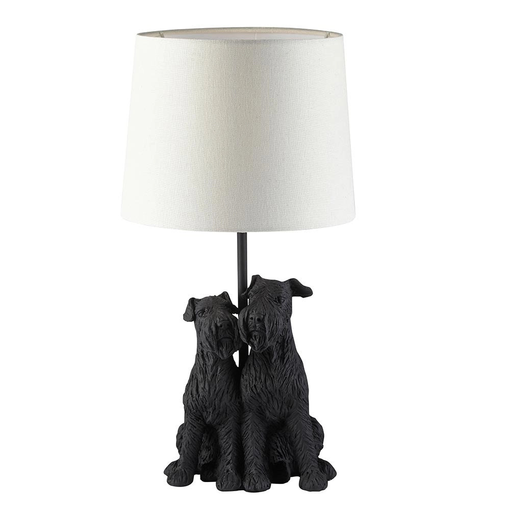 Lampada da tavolo Westie resina nera opaca E14 Endon