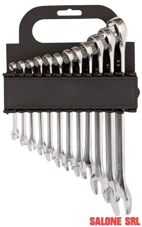 SERIE 12 CHIAVI COMBINATE DA MM.6 A MM.22 CON SUPPORTO