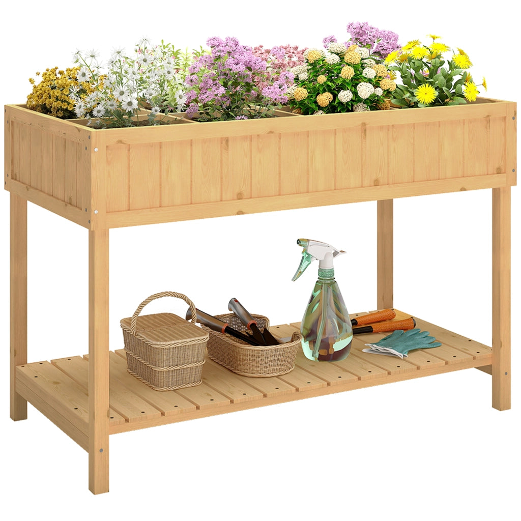 Tavolo da Prato Legno con Ripiano ¨C Minimal ¨C 110x46x76 cm Naturale