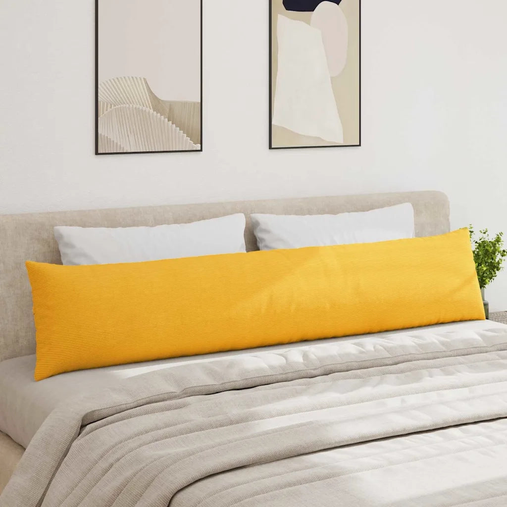 Cuscini da Divano 2 pcs Giallo Chiaro 200 x 40 cm 42013909