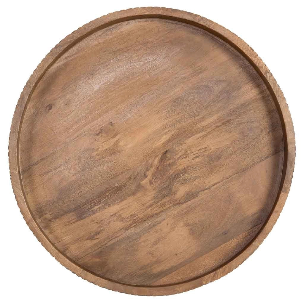 Tavolino da caffè in legno marrone, 60x60x45h cm