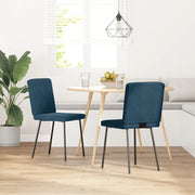 Sedie da Pranzo 2 pz Blu in Velluto 4101196