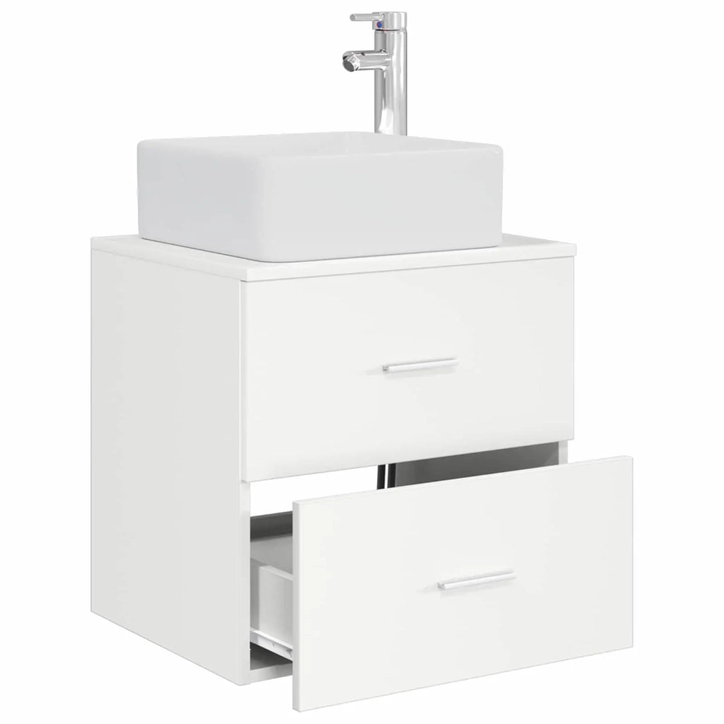 Mobile Lavabo da Parete Bianco 53 x 34,5 x 63 cm 890286