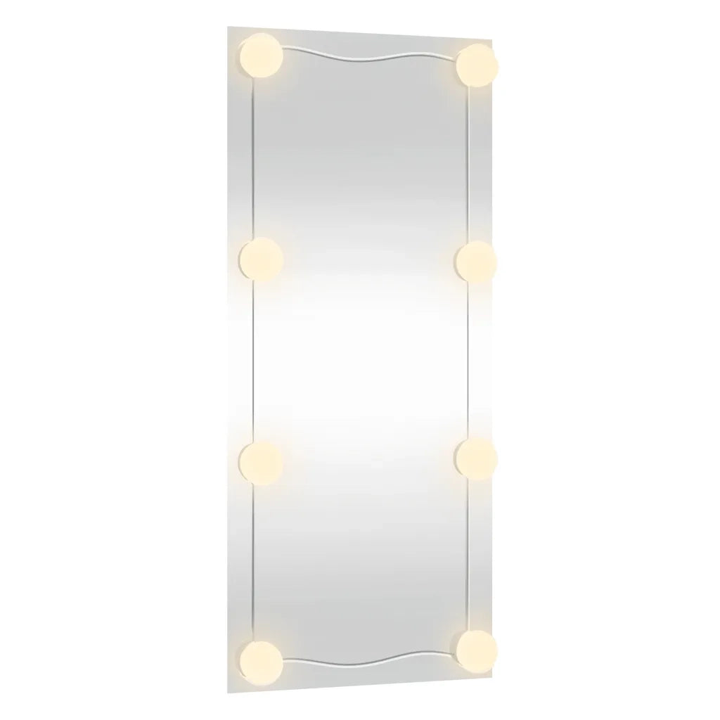 Specchio da Parete con Luci LED 40x80 cm Vetro Rettangolare 3189153
