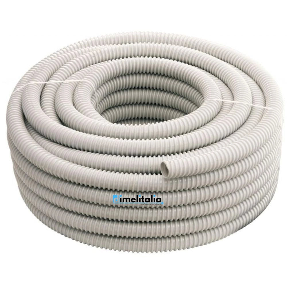 Tubo guaina spiralata grigia flessibile in pvc 10 metri per cavi elettrici *** diametro 16 millimetri, confezione 1