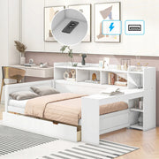 Sofa letto con scrivania e USB - Xylo - 90x200 - Bianco