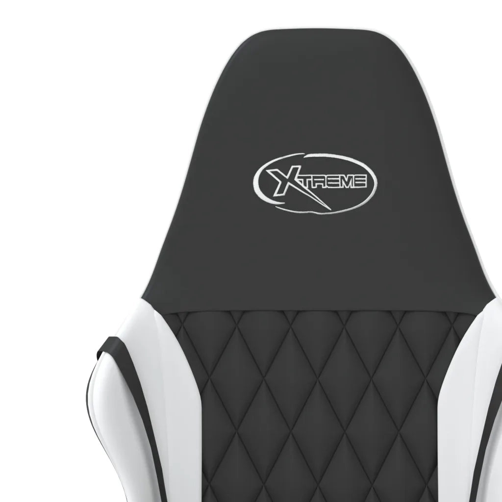 Sedia da Gaming Nero e Bianco in Similpelle 3143780