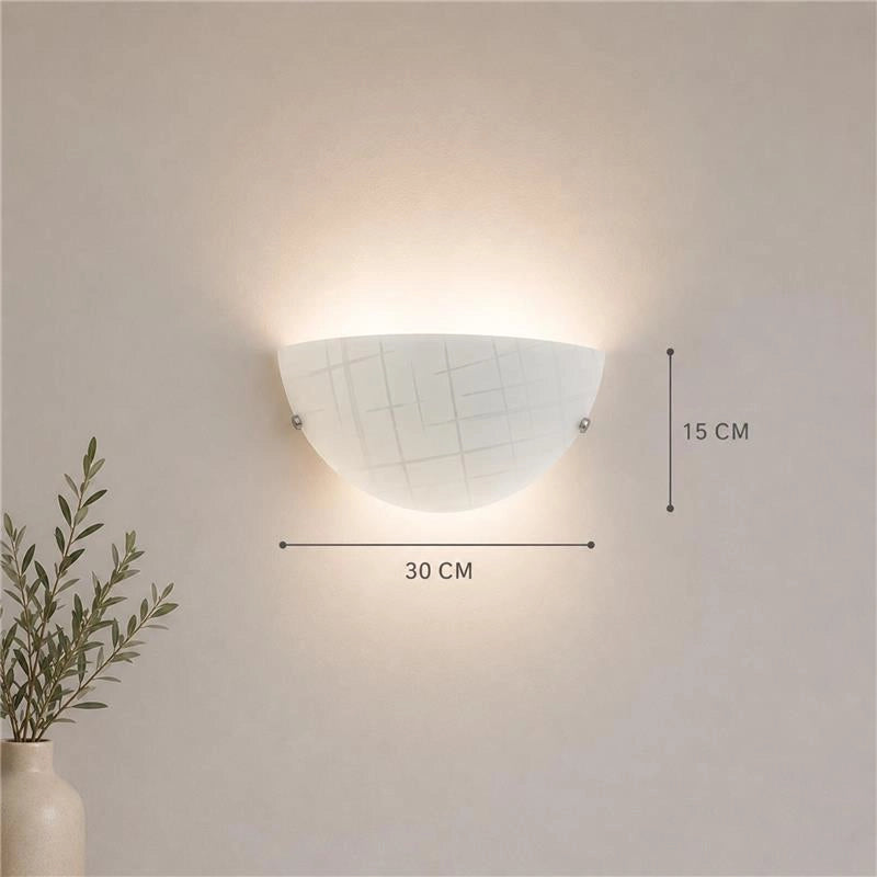 PAMELA APPLIQUE DA PARETE E27  CON 1 LUCE