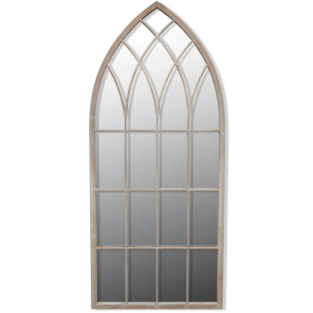 Specchio da Giardino Gotico con Arcata-Specchio decorativo 50x115cm Interni Esterni