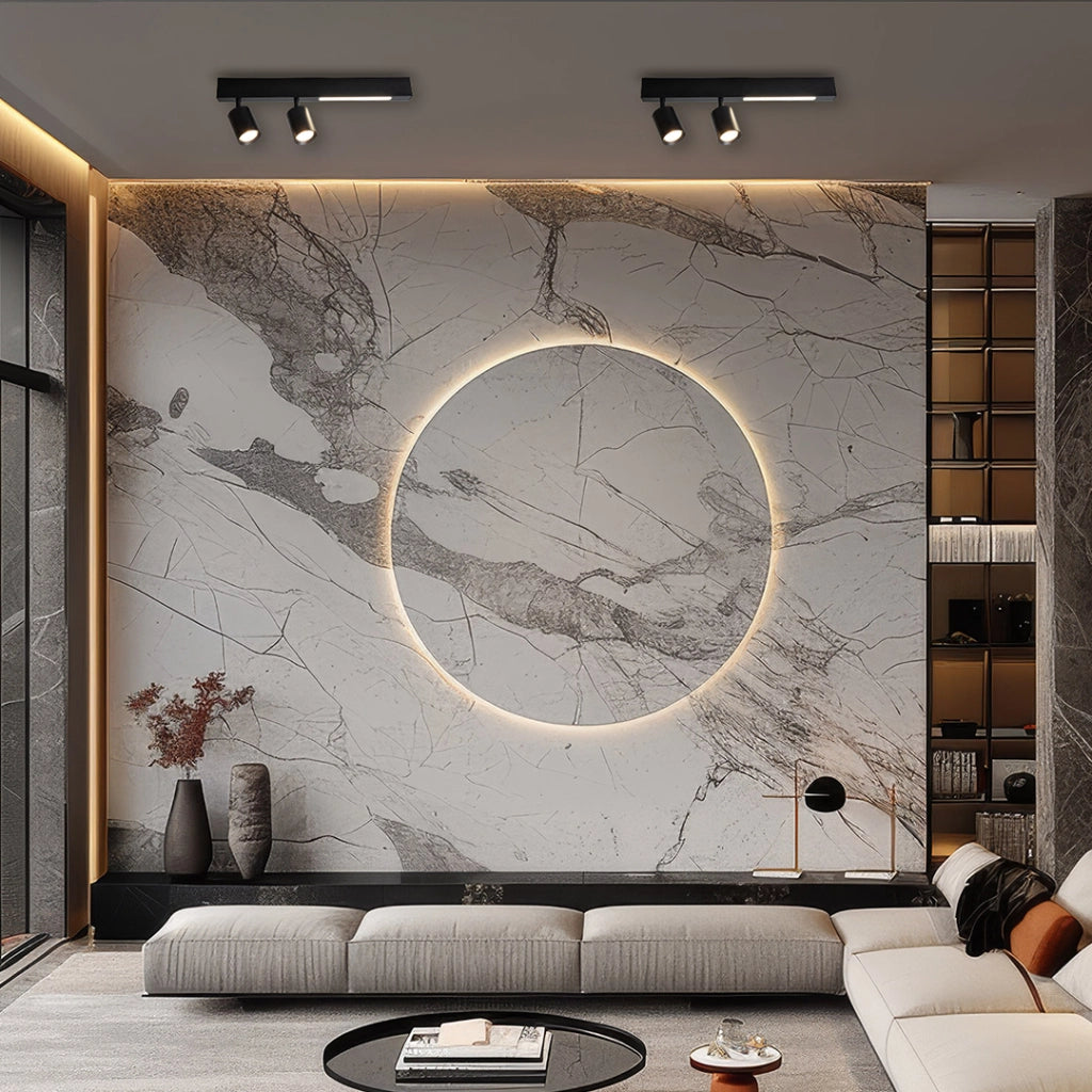 Faretto soffitto doppio a barra nero LED 5W 2xGU10