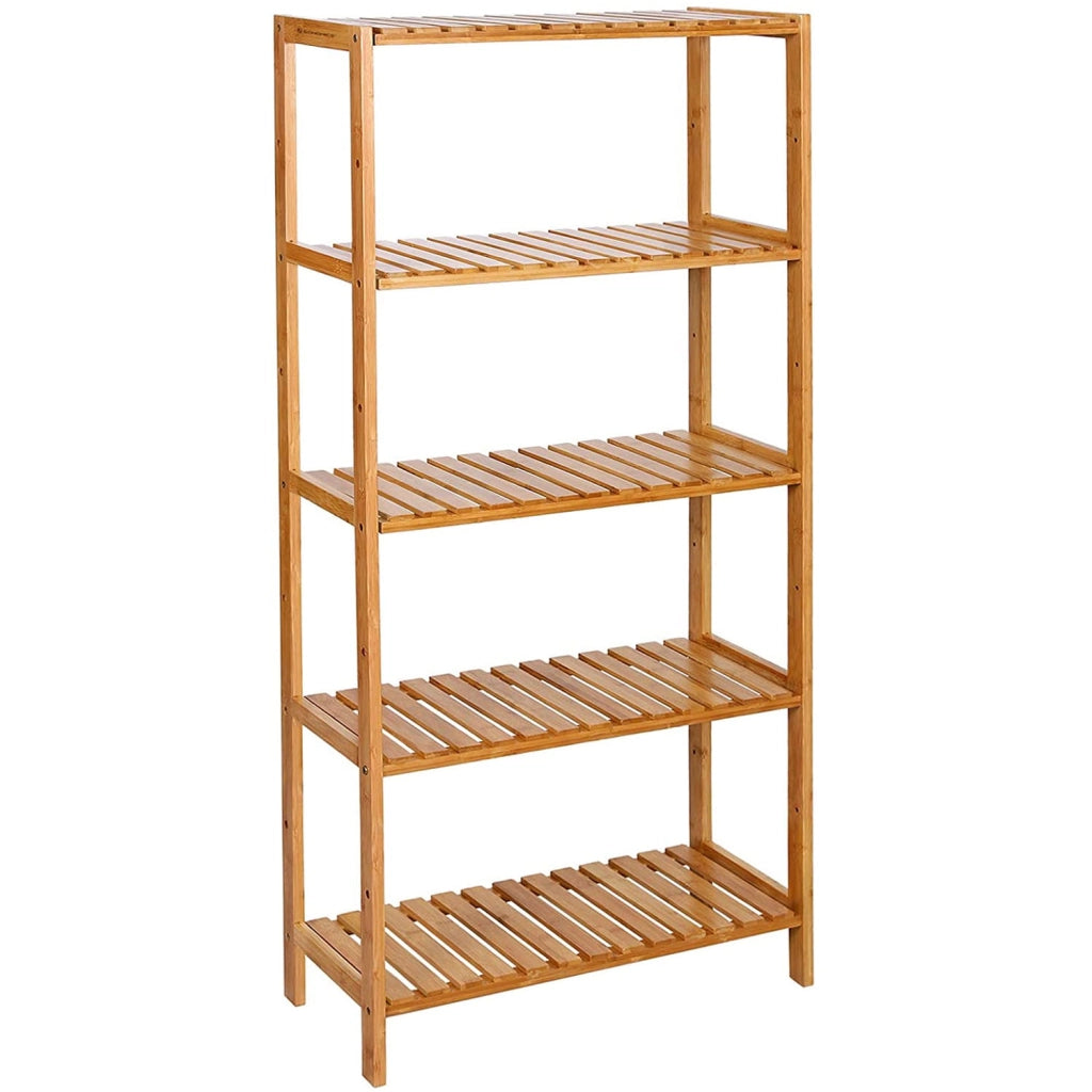 Valora BAMBOO SHELF Scaffale in bambù naturale con 5 ripiani
