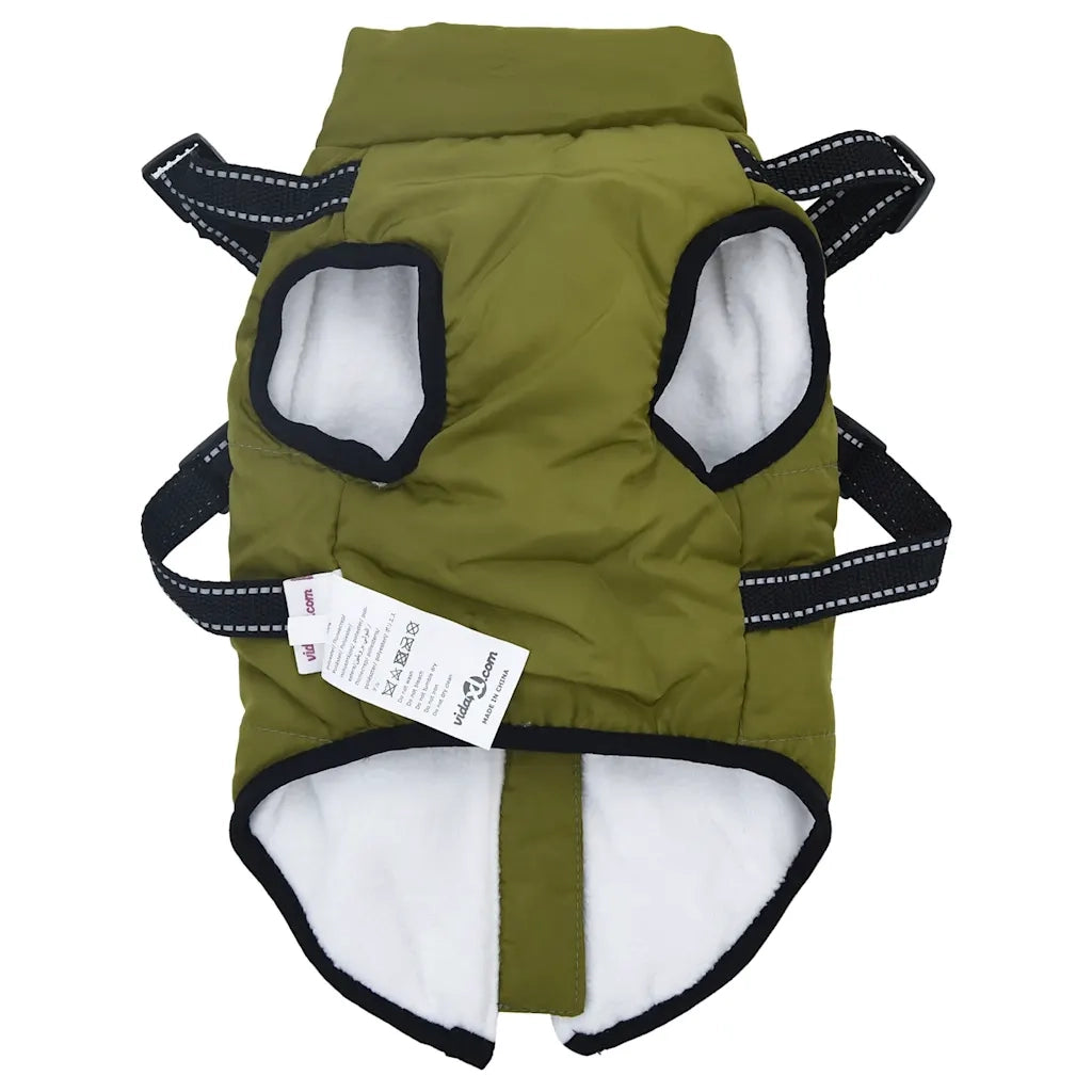 Cappotto Cani Imbracatura Impermeabile Riflettente Verde L36 4019895