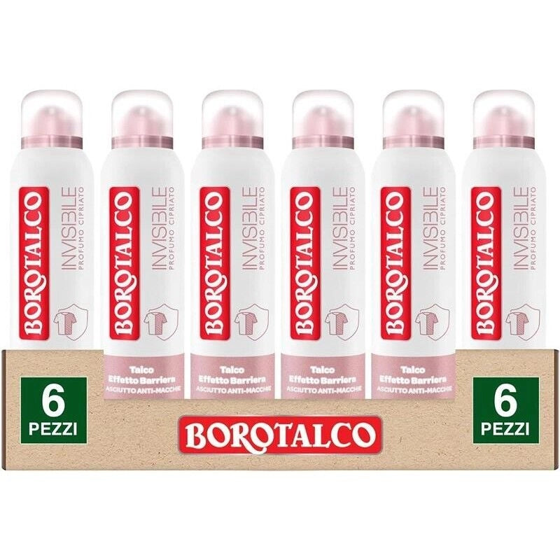 BOROTALCO SET 6 PZ DEO SPRAY 150 ML L'UNO NEW PROFUMO CIPRIATO ROSA