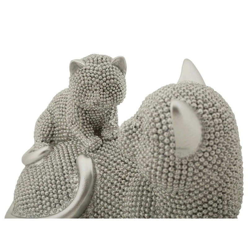 Gatto Sparky Con Cucciolo cm 19x9x13