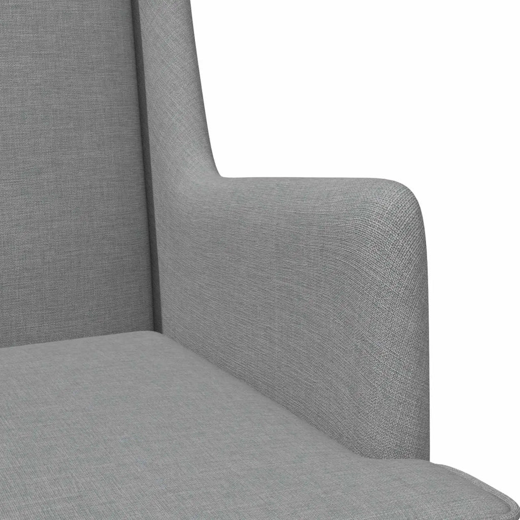 Poltrona Grigio Chiaro Tessuto 42029948