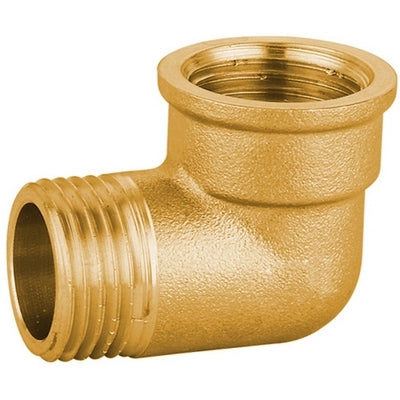 GOMITO MF IN OTTONE GIALLO PESANTE IBP- 3/8- IBP- pezzi 1