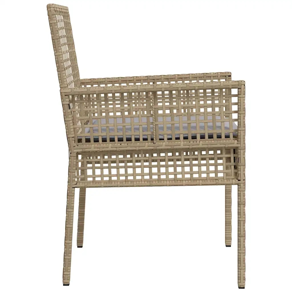 Sedia da Giardino 2 pcs Beige 55 x 53 x 85 cm polyrattan 42003448
