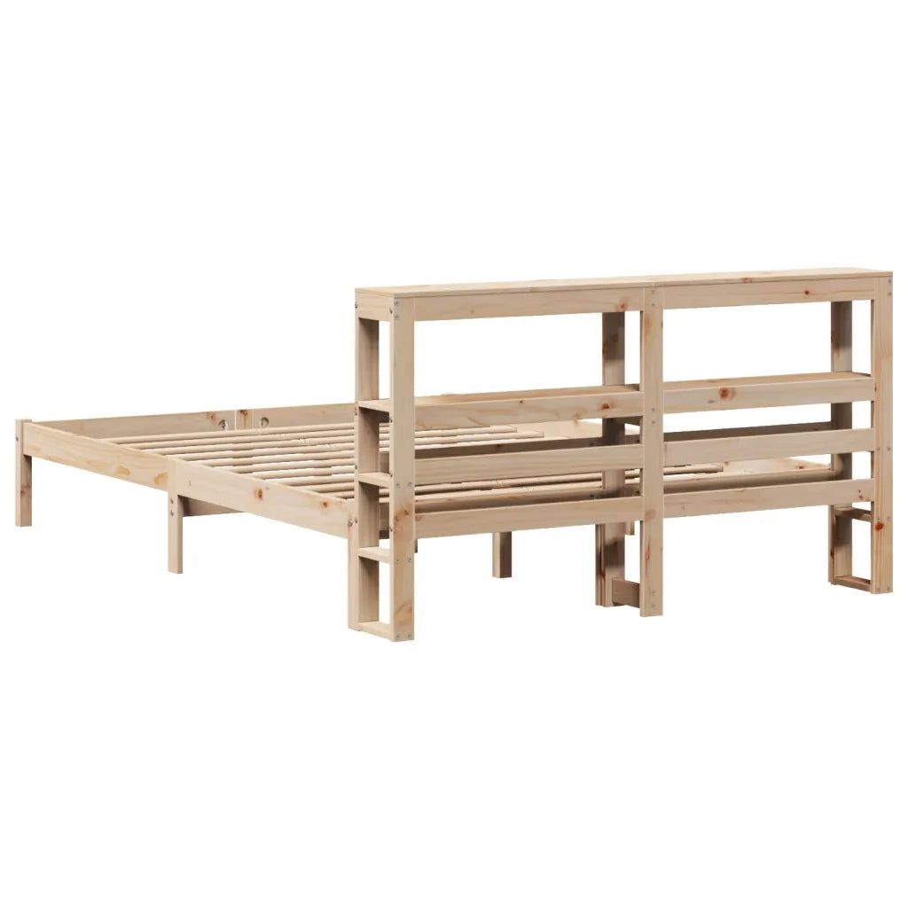Letto senza Materasso-Struttura Letto 120x200 cm in Legno Massello di Pino 393878