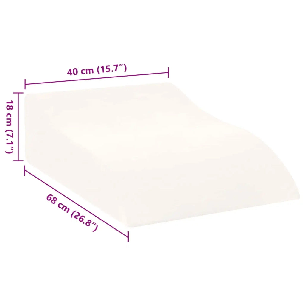 Cuscino per Gambe Bianco 68 x 40 x 18 cm Schiuma PU 42020188