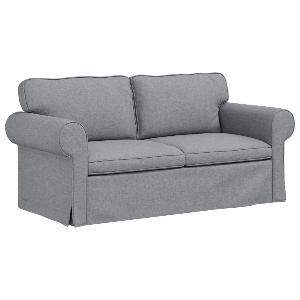 Set di divani 2 pcs Grigio chiaro 175 x 82 x 80 cm Tessuto 3407530