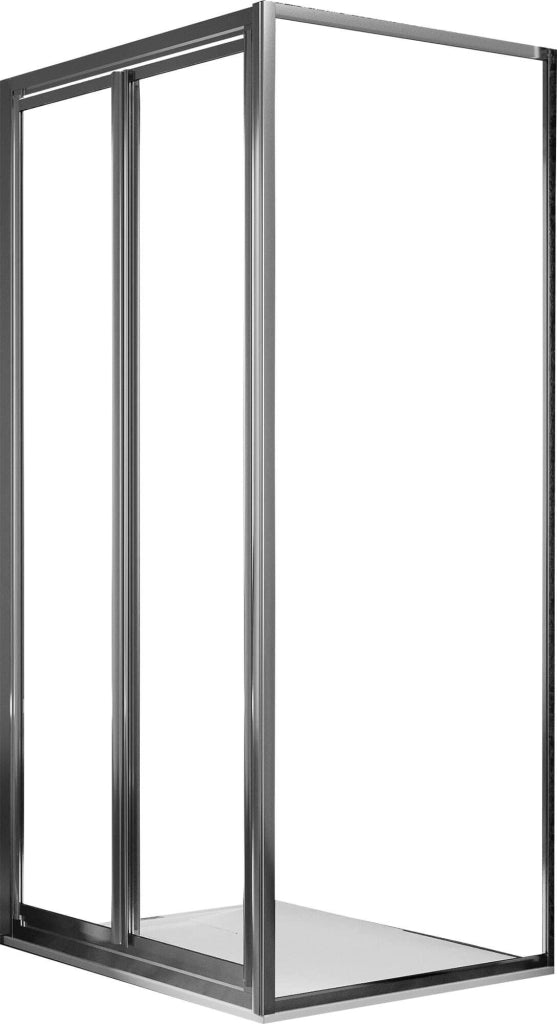 Box Doccia Angolare 70x80 cm 2 Ante Battenti in Cristallo Trasparente 4-6mm H185 Fosterberg Skagen Duo