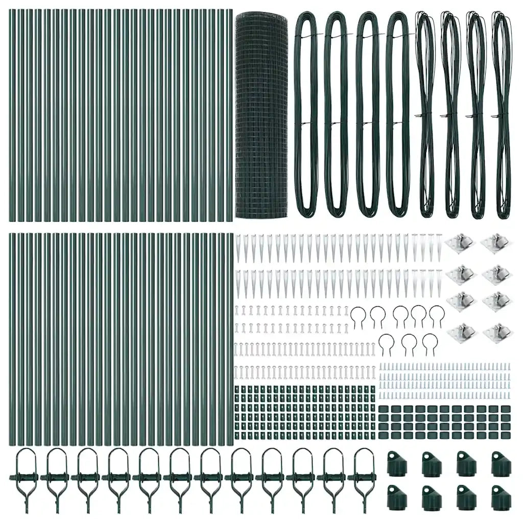 Palo della recinzione Verde 100 x 0,5 m (rete 25 x 25 mm)