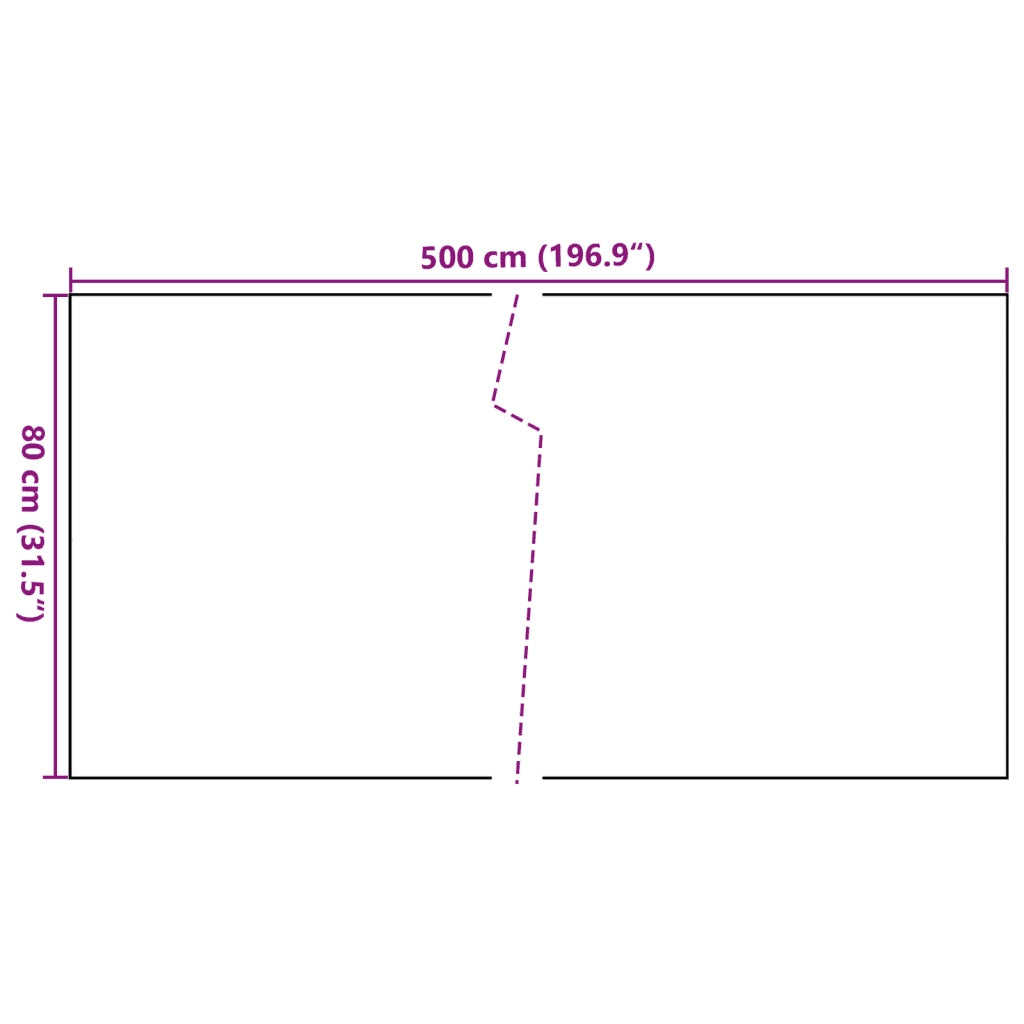 Schermo da balcone | Paravento da Balcone Marrone e Nero 500x80 cm in Polyrattan