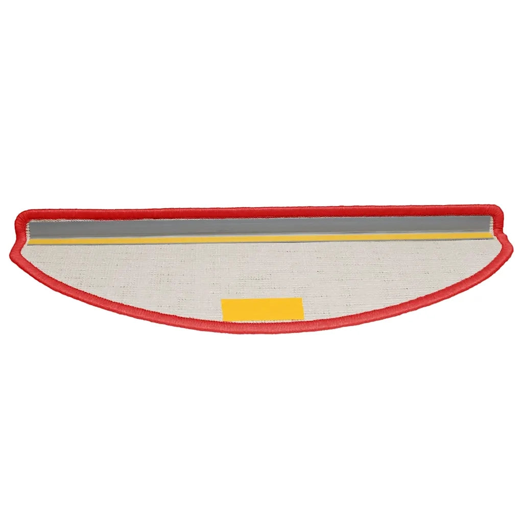 Tappetini per scale 30 pz 65x21x4 cm rossi semicircolari grandi 3365819