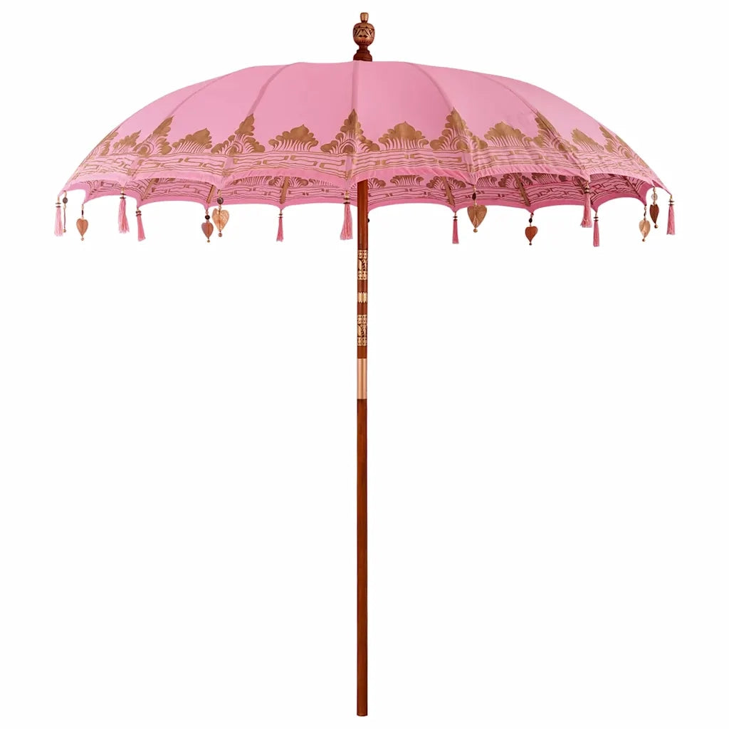 Ombrello balinese con base Rosa 215 x 215 x 260 cm 3356907
