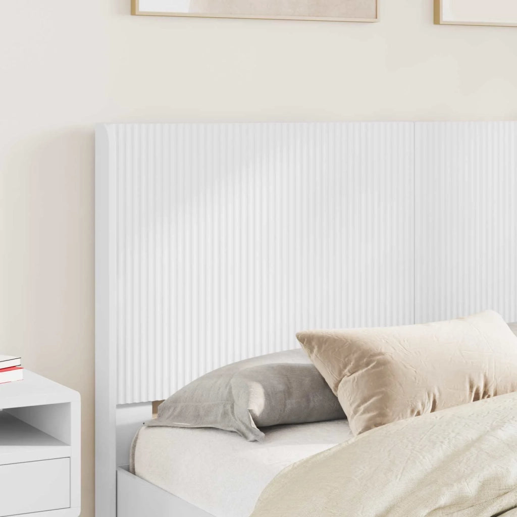 Struttura del letto con stoccaggio e testata Bianco 3414101