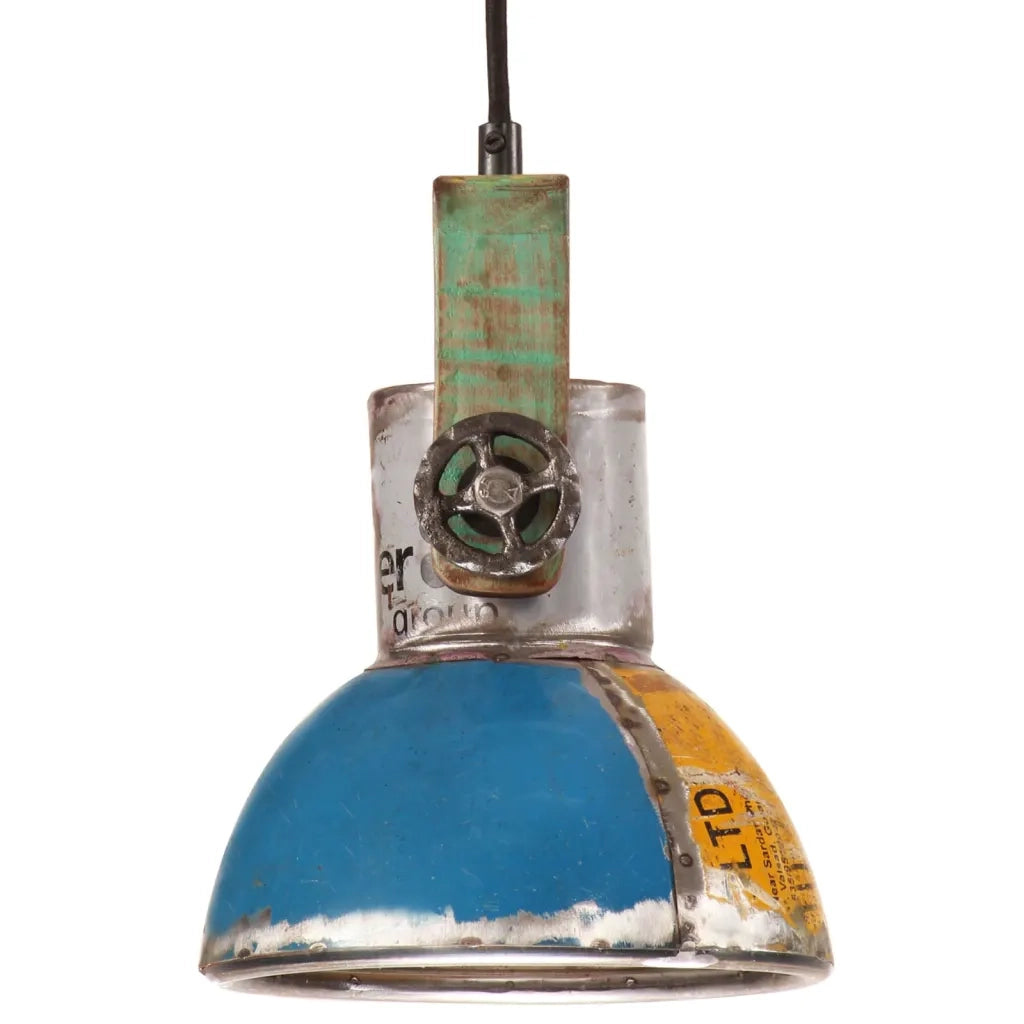 Lampada Sospesa Industriale 25 W Multicolore Rotonda 19 cm E27 344397