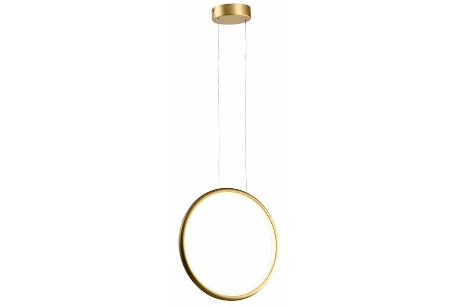 Lampada a sospensione moderna oro anello Ø33 LED 18W Ragi