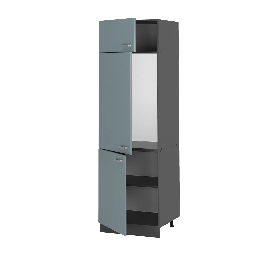 Vicco Armadio frigorifero Grigio-blu 60 cm